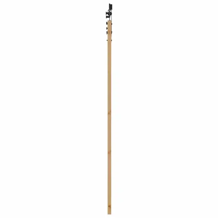 Novaro Csúszó ajtó Természetes 93 x 202 cm Tömör fenyőfa és üveg