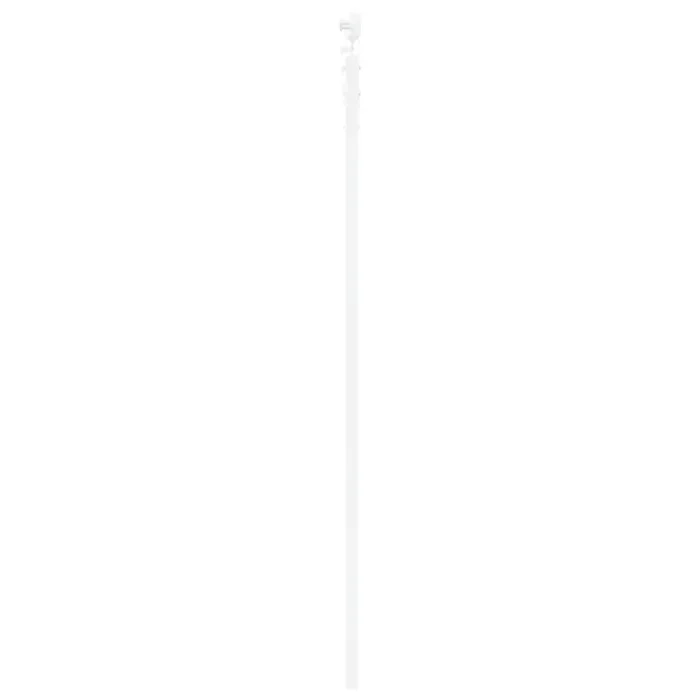 Novaro Csúszó ajtó 93 x 202 cm Tömör fenyőfa és üveg Fehér