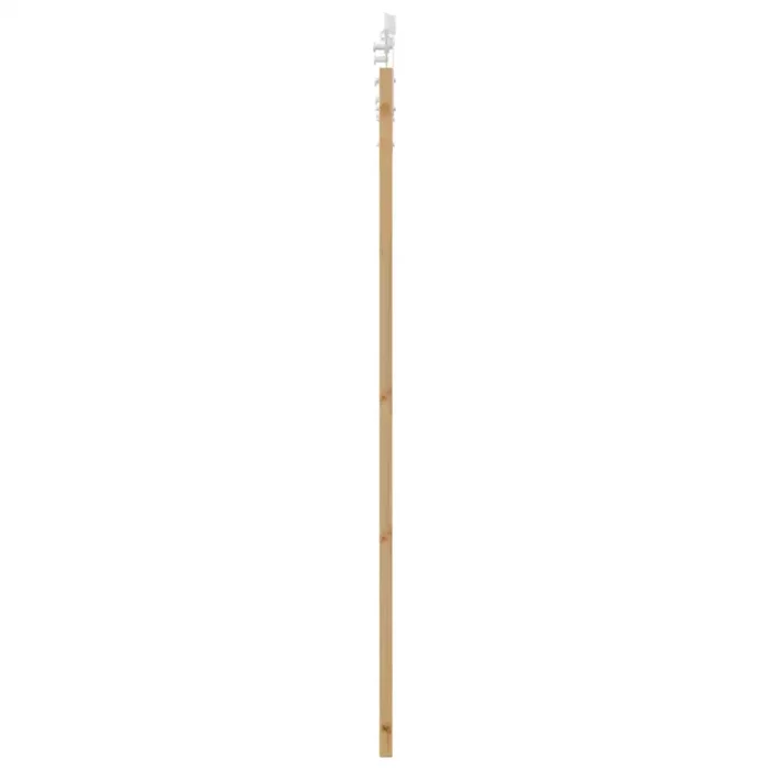 Novaro Csúszó ajtó 93 x 202 cm Tömör fenyőfa és üveg Természetes