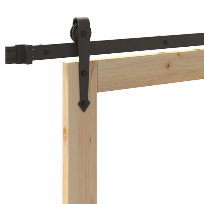 Novaro Csúszó ajtó ORKDAL 93 x 211 cm Tömör fenyőfa és üveg