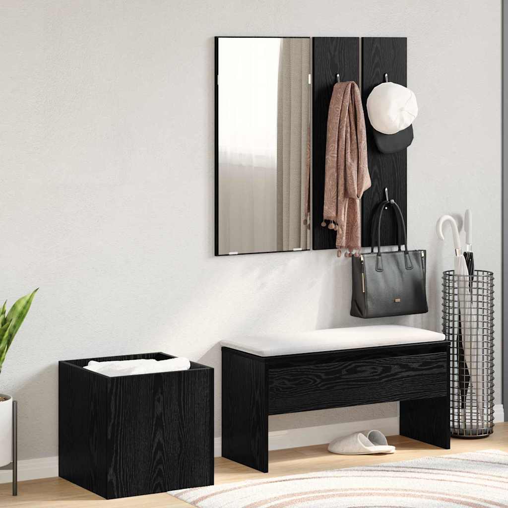 Novaro Előszoba bútorkészlet 5 db 80 x 30,5 x 40 cm Szerelt Fa