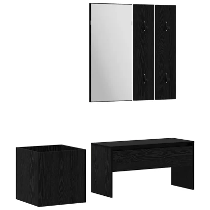 Novaro Előszoba bútorkészlet 5 db 80 x 30,5 x 40 cm Szerelt Fa