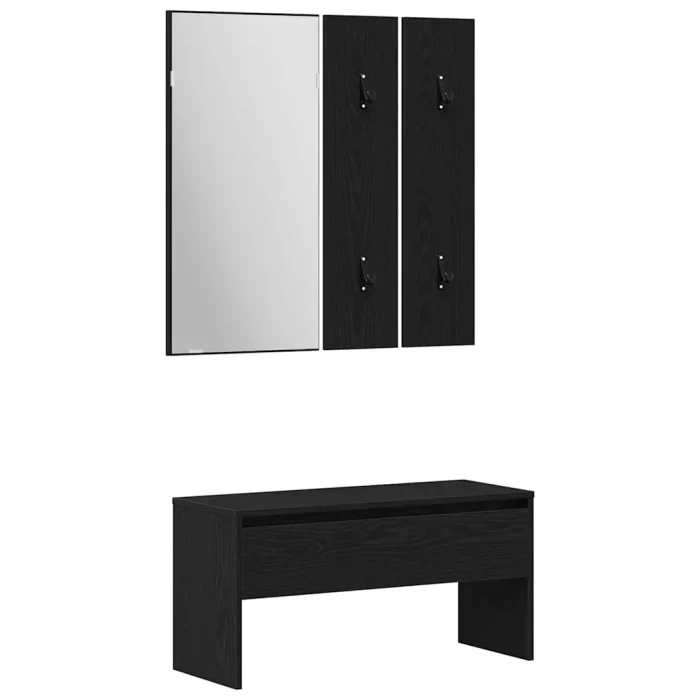Novaro Előszoba bútorkészlet 5 db 80 x 30,5 x 40 cm Szerelt Fa