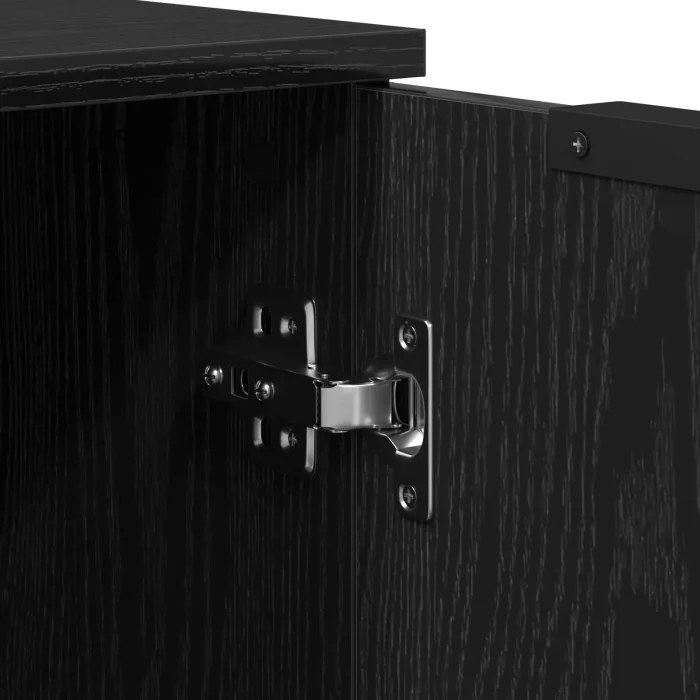 Novaro Széf 3 db Fekete 70 x 41 x 75 cm Szerelt Fa