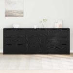 Novaro Széf 3 db Fekete tölgy 181 x 30 x 70 cm Szerelt Fa