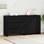 Novaro Széf 2 db Fekete 70 x 41 x 75 cm Szerelt Fa