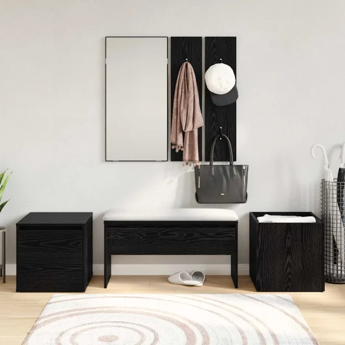 Novaro Előszoba bútorkészlet 6 db 80 x 31 x 40 cm Szerelt Fa