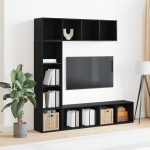 Novaro Könyvespolc 12 szintes 3 db 36 x 30 x 143 cm Szerelt Fa
