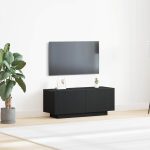 Novaro TV szekrény 100 x 35 x 40 cm Fekete tölgy Szerelt Fa