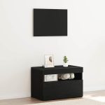 Novaro Éjjeliszekrény Fekete tölgy 60 x 35 x 40 cm Szerelt Fa