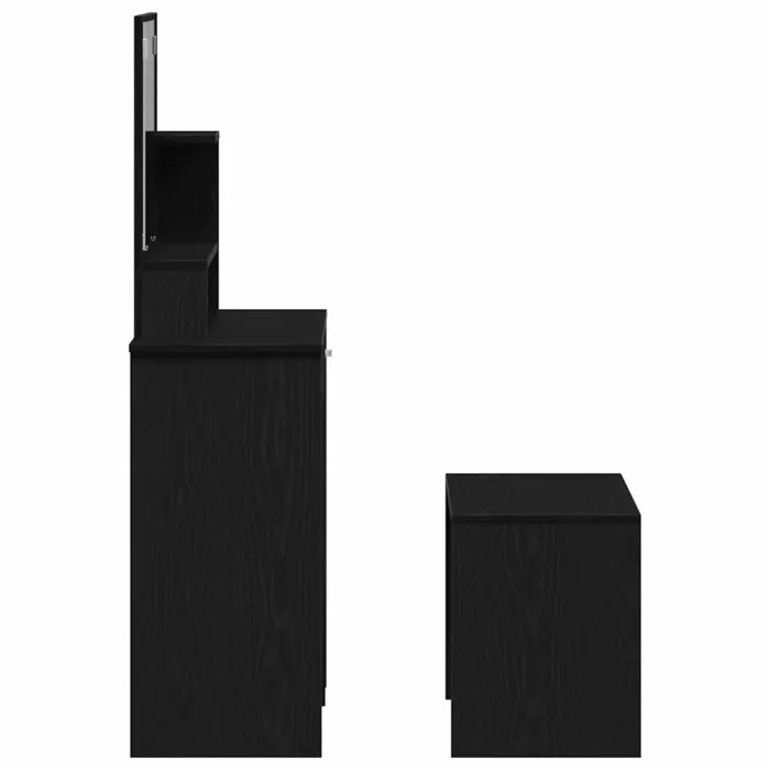 Novaro Sminkasztal Készlet 2 db Fekete tölgy 86,5 x 35 x 136 cm