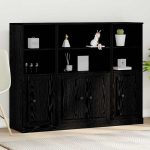 Novaro Magasfiú Fekete tölgy 132 x 35,5 x 103,5 cm Szerelt Fa