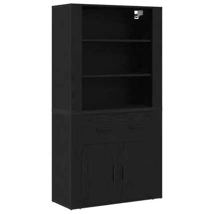 Novaro Magasfiú Fekete tölgy 80 x 33 x 150 cm Szerelt Fa