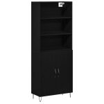 Novaro Magasfiú 2 db Fekete tölgy 69,5 x 34 x 180 cm