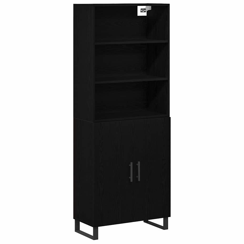 Novaro Magasfiú 2 db Fekete tölgy 69,5 x 34 x 180 cm