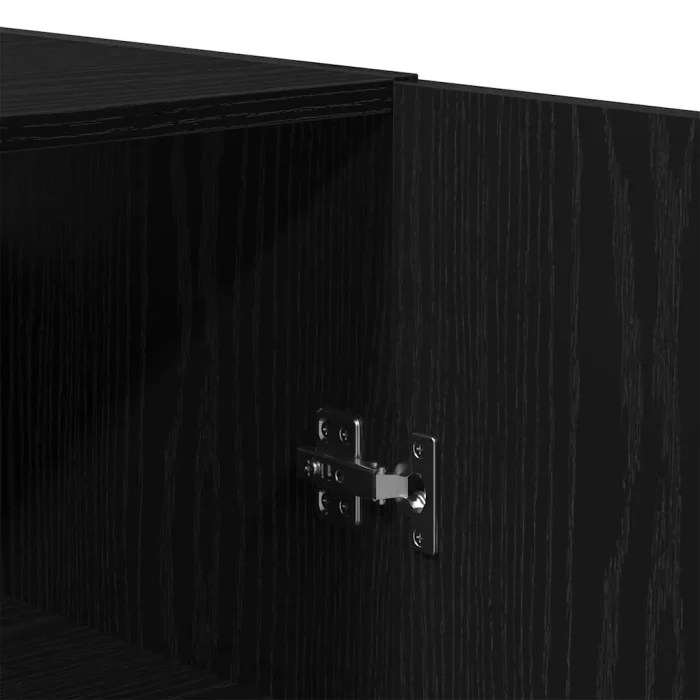 Novaro Fali szekrény 2 db Fekete tölgy 69,5 x 34 x 90 cm Szerelt Fa