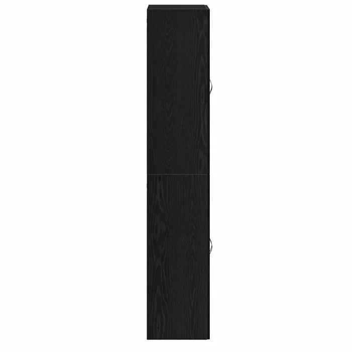 Novaro Fali szekrény 2 db Fekete tölgy 69,5 x 34 x 90 cm Szerelt Fa