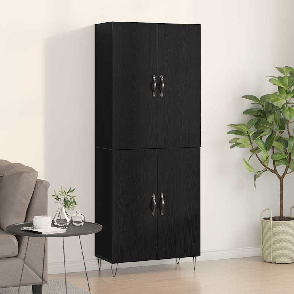 Novaro Magasfiú 2 db Fekete tölgy 69,5 x 34 x 180 cm Szerelt Fa
