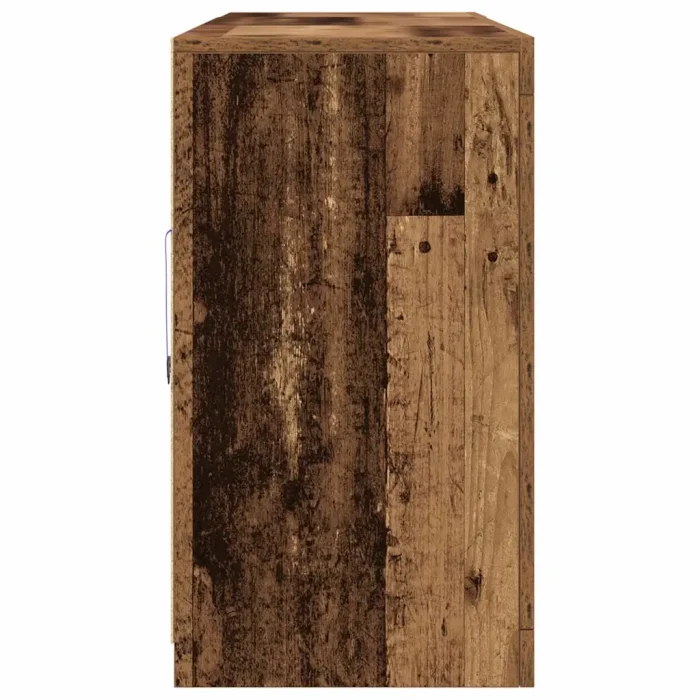 Novaro LED tálaló Öreg fa 162 x 37 x 67 cm Szerelt Fa