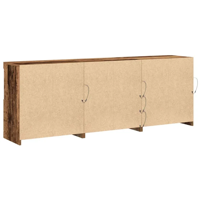 Novaro LED tálaló Öreg fa 181,5 x 37 x 67 cm Szerelt Fa