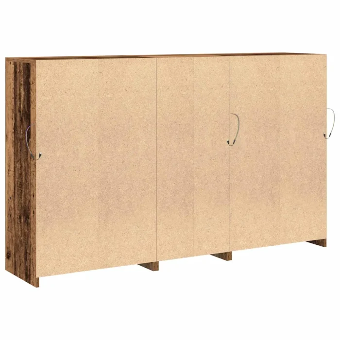 Novaro LED tálaló Öreg fa 162 x 37 x 100 cm Szerelt Fa