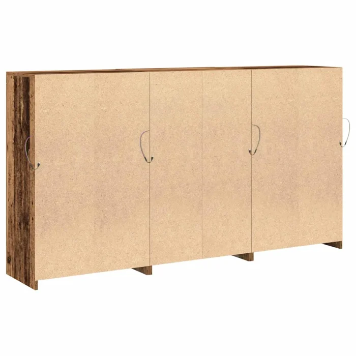 Novaro LED tálaló Öreg fa 181,5 x 37 x 100 cm Szerelt Fa