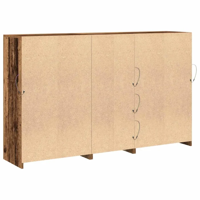 Novaro LED tálaló Öreg fa 162 x 37 x 100 cm Szerelt Fa