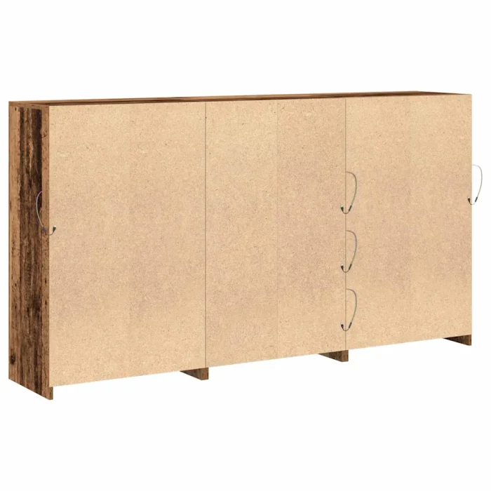 Novaro LED tálaló Öreg fa 181,5 x 37 x 100 cm Szerelt Fa