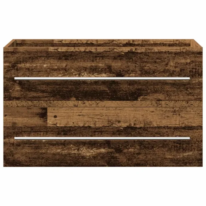 Novaro Fürdőszobai mosdószekrény fiókkal Öreg fa 80 x 38,5 x 48 cm