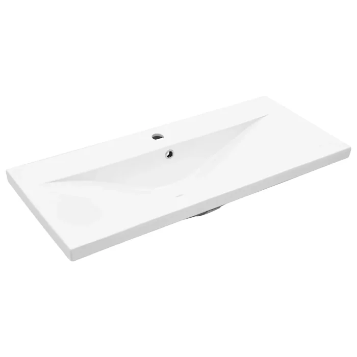 Novaro Fürdőszobai mosdószekrény 3 db Fekete tölgy 90 x 38,5 x 48 cm