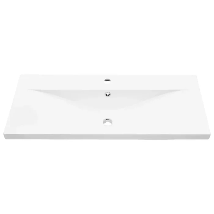 Novaro Fürdőszobai mosdószekrény 3 db Fekete tölgy 90 x 38,5 x 48 cm