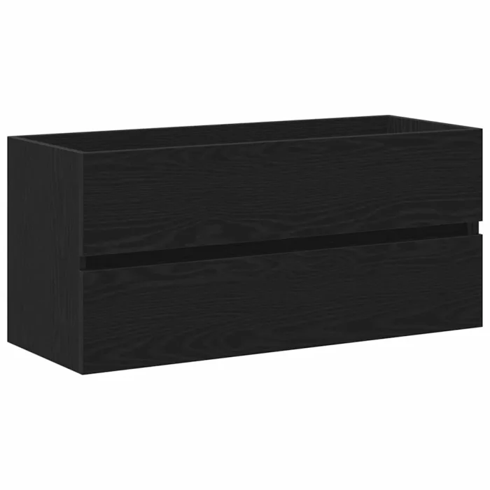 Novaro Fürdőszobai mosdószekrény Fekete tölgy 90 x 39 x 62 cm