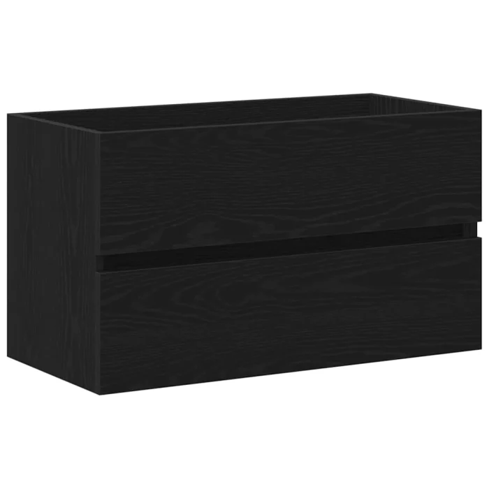 Novaro Fürdőszobai mosdószekrény Fekete tölgy 80 x 39 x 62 cm