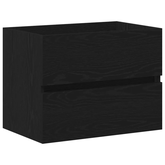 Novaro Fürdőszobai mosdószekrény Fekete tölgy 60 x 39 x 62 cm