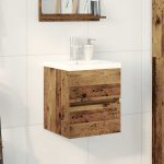 Novaro Fürdőszobai mosdószekrény Fekete tölgy 80 x 39 x 62 cm