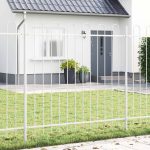 Novaro Kerti Kerítés WOERDEN 4 db 6,8 x 1,2 m Porfestett acél Szürke