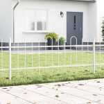 Novaro Kerti Kerítés BOXTEL 5 db 8,5 x 0,6 m Porfestett acél Fehér