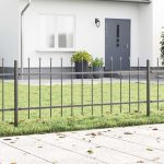 Novaro Kerti Kerítés WOERDEN 8 db 13,6 x 0,6 m Porfestett acél Szürke