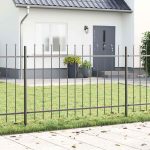 Novaro Kerti Kerítés WOERDEN 8 db 13,6 x 0,8 m Porfestett acél Szürke
