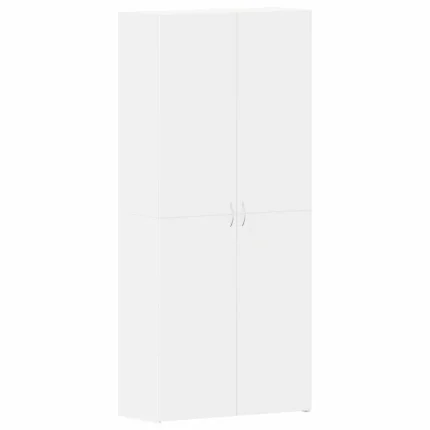 Novaro Cipőszekrény 80 x 35.5 x 180 cm Szerelt Fa Fehér