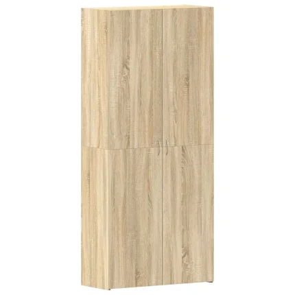 Novaro Cipőszekrény 80 x 35.5 x 180 cm Szerelt Fa Barna
