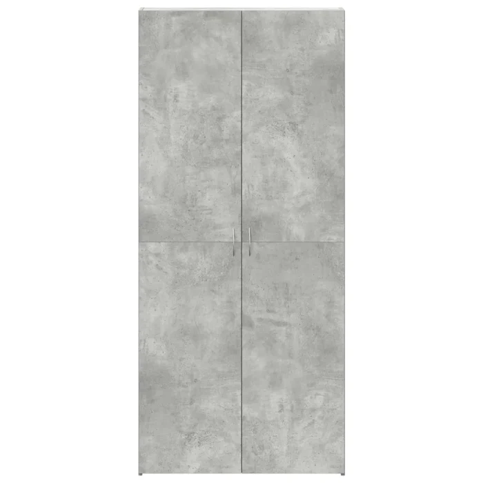Novaro Cipőszekrény 80 x 35.5 x 180 cm Szerelt Fa Szürke