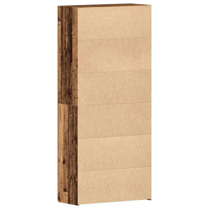 Novaro Cipőszekrény 80 x 35.5 x 180 cm Szerelt Fa Barna