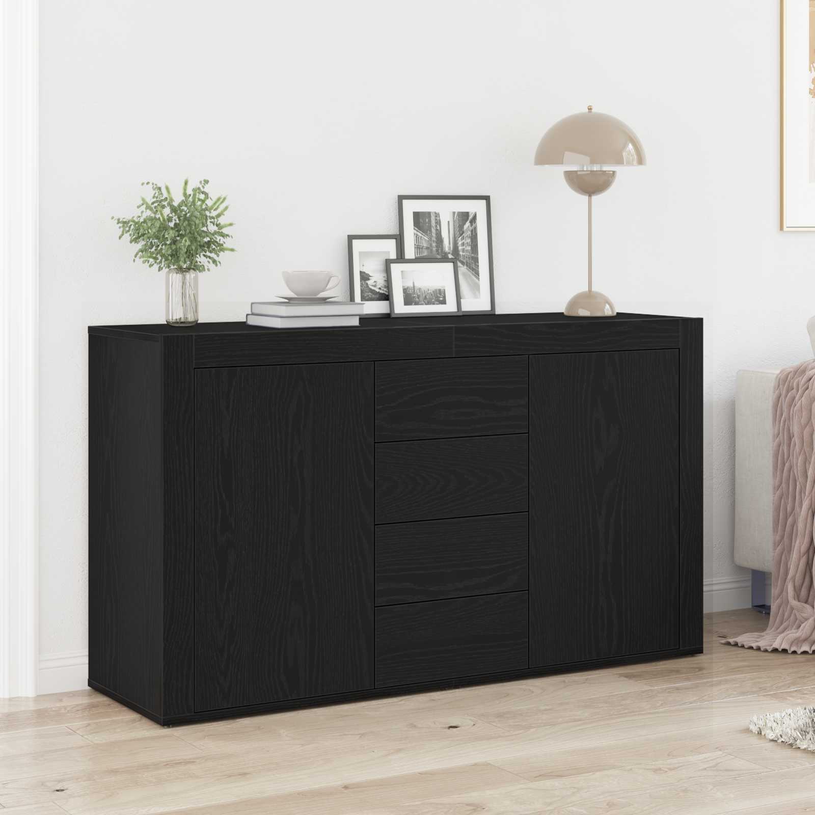 Novaro Széf Fekete tölgy 120 x 36 x 69 cm Szerelt Fa