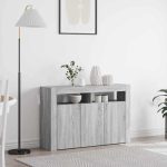 Novaro Széf Szürke Sonoma 116 x 30 x 75 cm Szerelt Fa