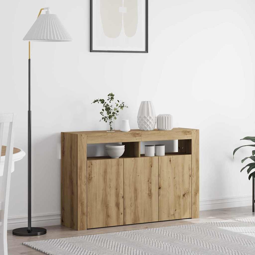 Novaro Széf Artisan tölgy 116 x 30 x 75 cm Szerelt Fa
