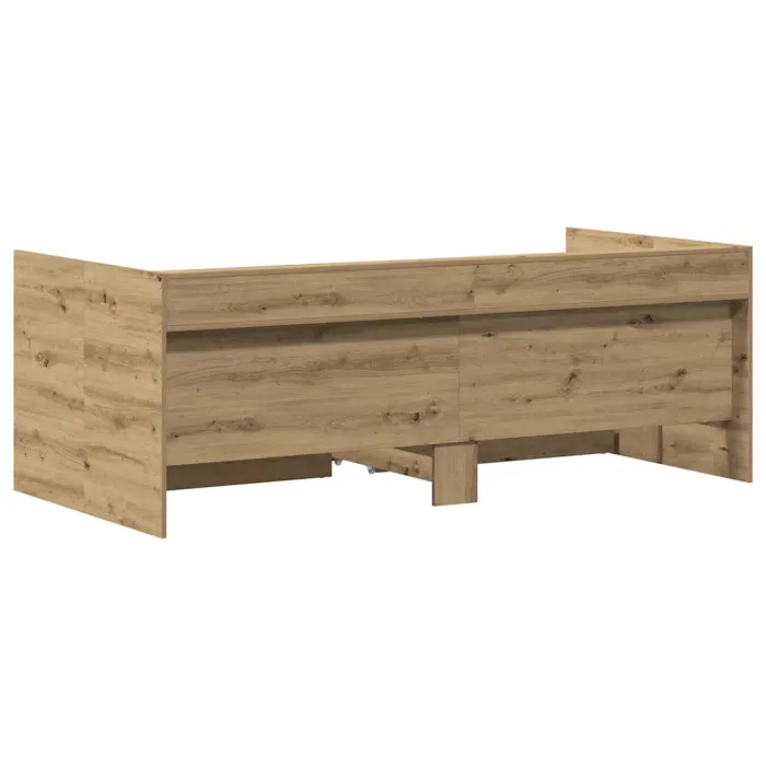 Novaro Nappaliágy fiókkal Artisan tölgy 90 x 200 cm Szerelt Fa