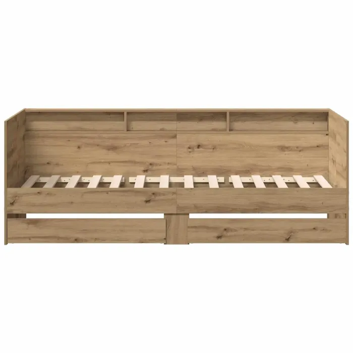 Novaro Nappaliágy fiókkal Artisan tölgy 90 x 200 cm Szerelt Fa