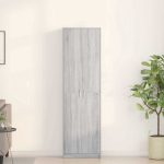 Novaro Ruhásszekrény Szürke Sonoma 55 x 25 x 189 cm Szerelt Fa