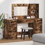 Novaro Öltözködőasztal 3 db Füstölt tölgy 78,5 x 41 x 135 cm